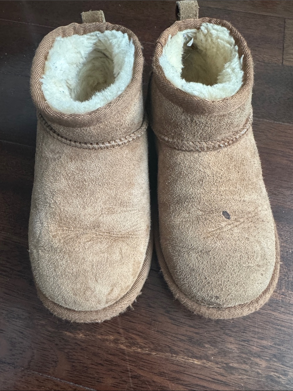 Ugg Mini Cozy Shearling-Lined Ankle Boots - chestnut
